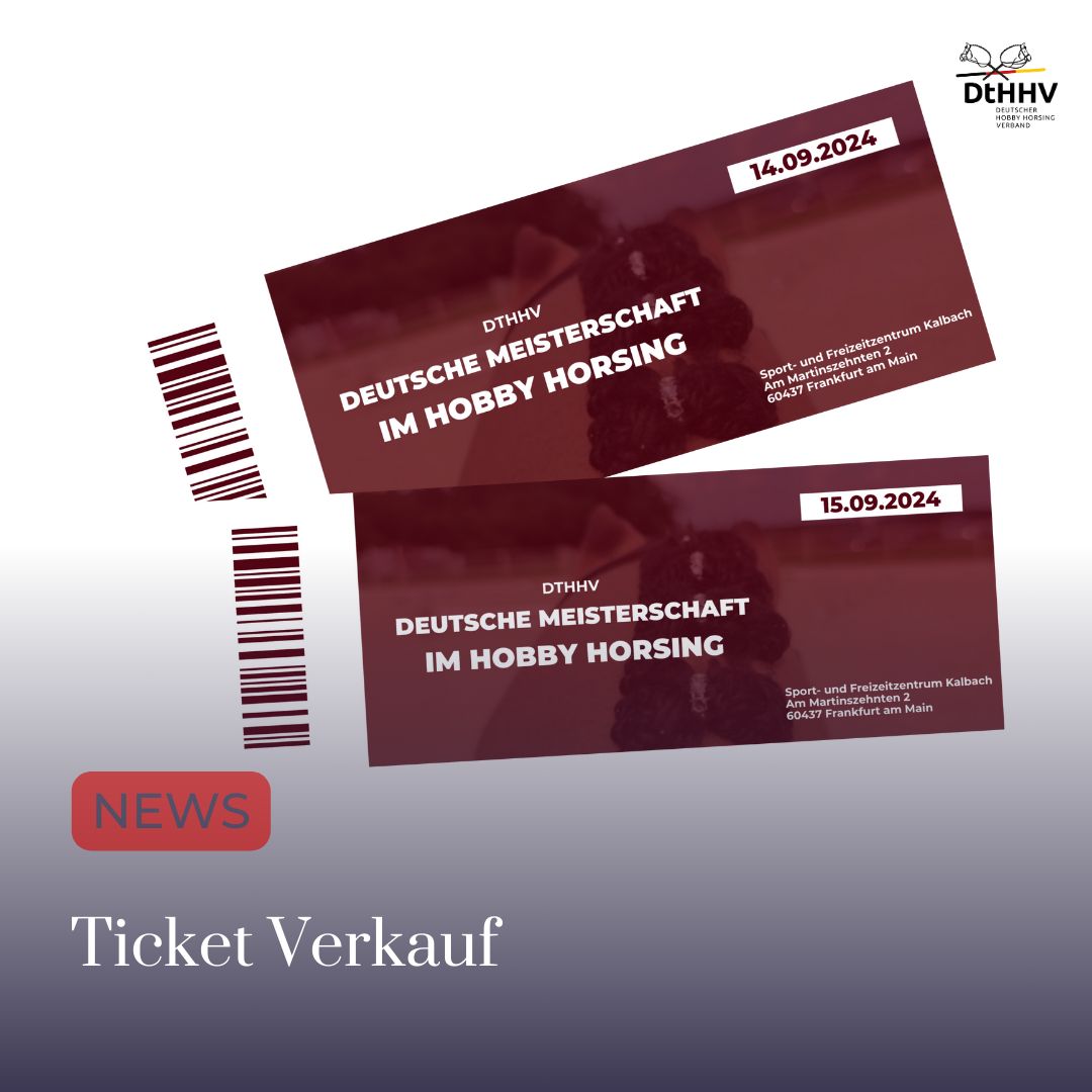 Ticketshop für die erste Deutsche Meisterschaft im Hobby Horsing