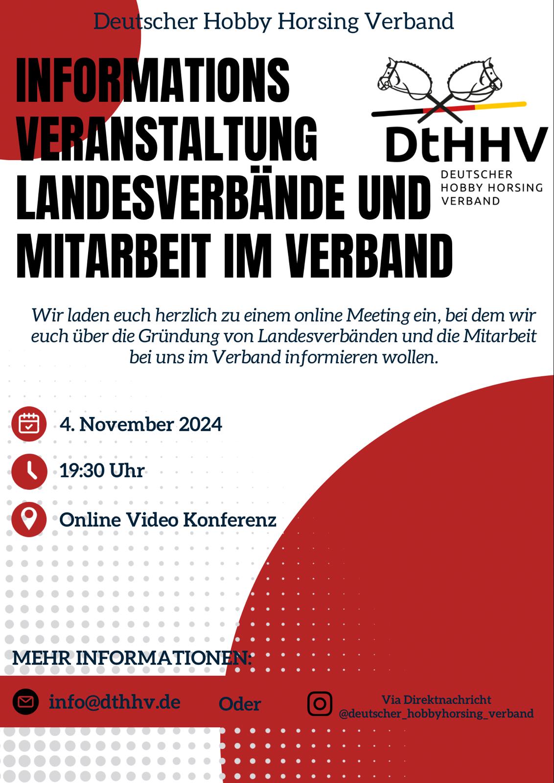 Infoveranstaltung Landesverbände und Mitarbeit im Verband