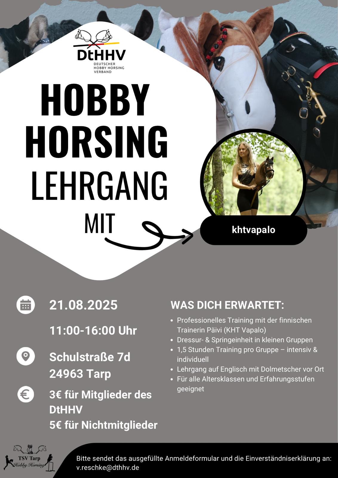 _Hobby Horsing Lehrgang mit KHT Vapalo beim TSV Tarp